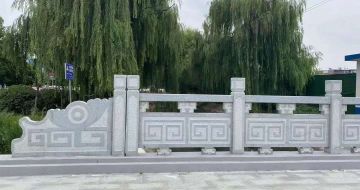 吐鲁番 芝麻灰桥栏杆、河道栏杆安装效果