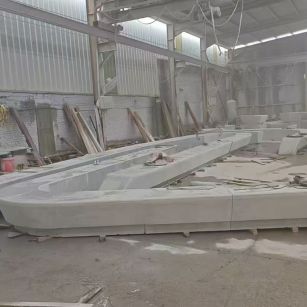 吐鲁番 花岗岩整石坐凳拼装