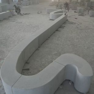 吐鲁番 花岗岩整石坐凳拼装