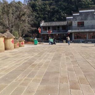 吐鲁番仿古石铺装效果