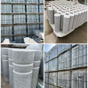 吐鲁番 芝麻白花岗岩挡车柱、隔离柱多少钱