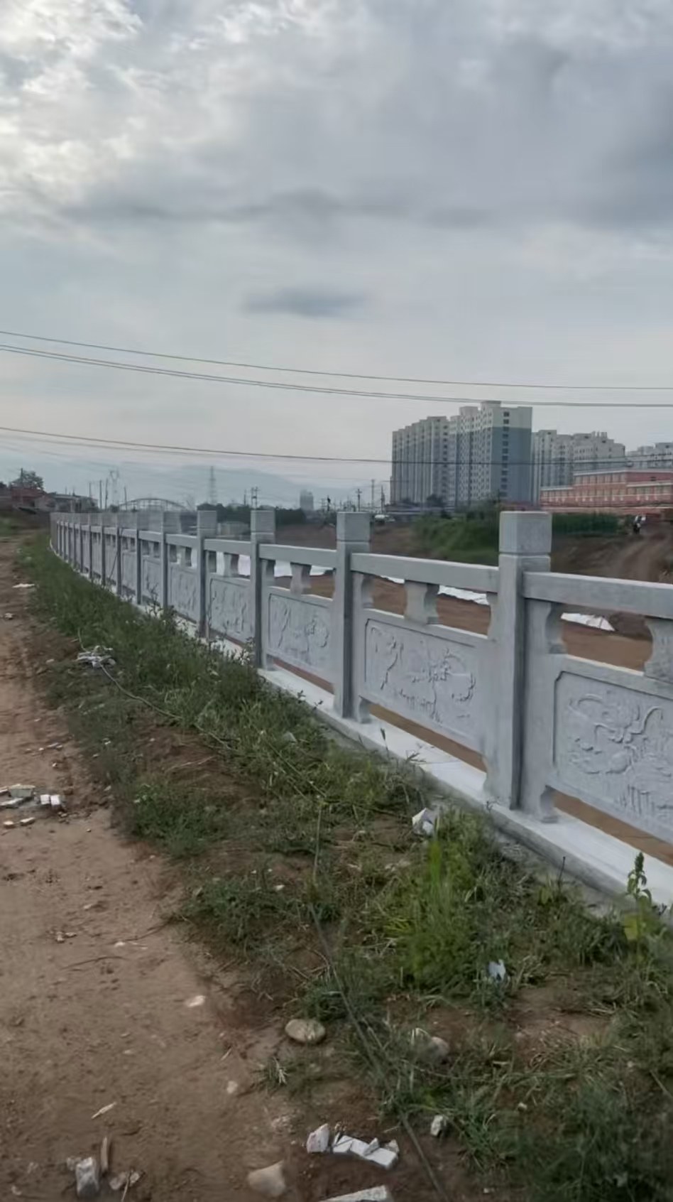 吐鲁番 石材河道栏杆