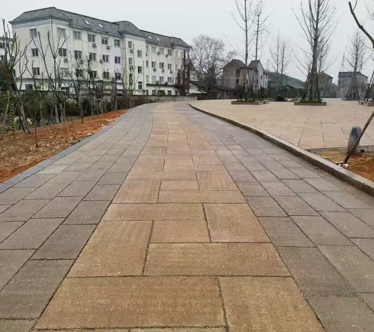 吐鲁番仿古石铺装效果